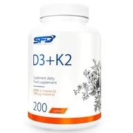 Vitamíny D3 a K2 ľahko vstrebateľné MK7 200 porcií