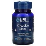 Life Extension, Circadian Sleep, 30 Wegetariańskich Kapsułek Płynnych