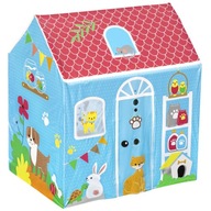 Farebný domček so zvieratkami pre deti na záhradu a izbu