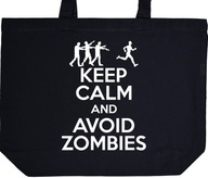 KEEP CALM AND AVOID ZOMBIES torba zakupy prezent