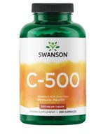 Swansoon C-500 Vitamín C Divoká ruža 250 kapsúl