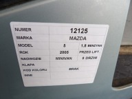 Mazda V 5 boot doors 1,8B