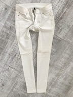 Benetton * slim spodnie jeans białe 34 XS
