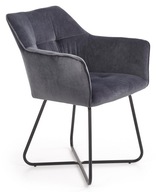 Krzesło K-377 Popiel + Czarny Halmar