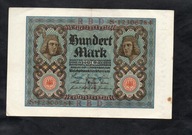 BANKNOT NIEMCY -- 100 marek -- 1920 rok , seria S