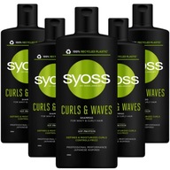 Syoss Curls Waves Šampón pre kučeravé vlasy 5x440ml