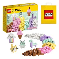 LEGO Classic - Zabawa Pastelowymi Kolorami (11028) + Torba Prezentowa LEGO