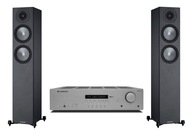 2× Monitor Audio Bronze 200 Black - stereo stĺpce + Zosilňovač Cambridge Audio AXR100