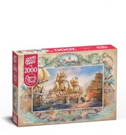 Puzzle 2000 dielikov. Morská bitka Cherry Pazzi