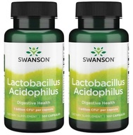 Swanson Sada 2x Lactobacillus Acidophilus 100kaps. Podporuje trávenie