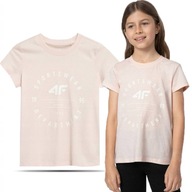 Detské tričko 4F dievčenské pre dievčatko BAVLNENÉ TRIČKO veľ. 140