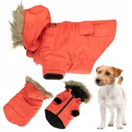 Ubranko dla psa na zimę ocieplane wodoodporne z kapturem odczepianym L