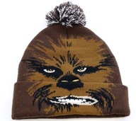 Czapka zimowa dziecko Disney Star Wars Chewbacca pompon 50-57 Haft ciepła