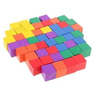 2x50 /balenie farebné štvorcové DIY kocky