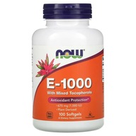 NOW FOODS Vitamín E-1000 s Tokoferolom 100