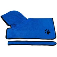 Dog Bathrobe Soft Quickly Absorbing Water Fiber Pet Drying Towel Robe with