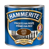 HAMMERITE Farba na hrdzu 0,7L HNEDÁ LESK