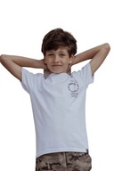 T-shirt chłopięcy ALL FOR KIDS biały - 128/134