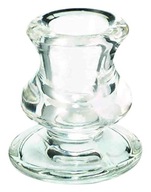 OUTLET Bolsius świecznik szklany do świec szpic
