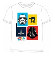 T-shirt, koszulka STAR WARS 9676 BIAŁA R. 116