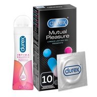 DUREX prezerwatywy Performax 10 żel intymny ZESTAW