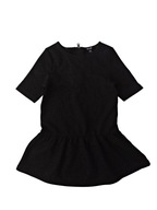 KIABI Čierne šaty s krátkym rukávom 90-97 cm