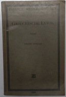 dr. E. Neustadt Griechische lyrik 1930