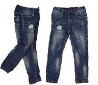 Spodnie dżinsowe jeans regulacja 104-110 4