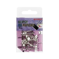 Klipsy klipy do papieru 19mm fioletowe - 15szt.