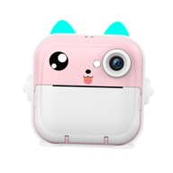 Instant Print Camera for Kids, Selfie Video Pink