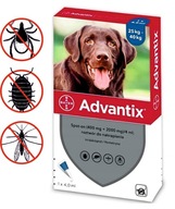 Advantix Spot On krople na kleszcze i pchły dla psów 25-40 kg 4x4 ml