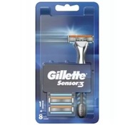 Maszynka na wkłady do golenia Gillette 1+8 Sensor 3