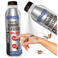 BROS SPRAY SKUTECZNY preparat owadobójczy NA KOMARY KLESZCZE OWADY 50% DEET