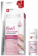 Eveline Nail Therapy 6w1 Odżywka Do Paznokci Delikatny Róż