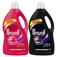 Perwoll Renew Black Color Tekutý prací prostriedok na čiernu a farebnú bielizeň 2x3,75l 150 praní