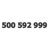 500 592 999 ZŁOTY ŁATWY PROSTY NUMER PREPAID KARTA SIM Starter Nju Mobile