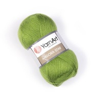 Włóczka z wełną Angora Star Yarn Art c. oliwka-098