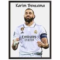 Karim Benzema Real Madryt Plakat Obraz z piłkarzem w ramce Prezent