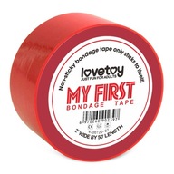 TAŚMA MY FIRST NON STICKY BONDAGE TAPE RED