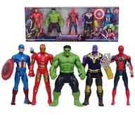 5 DUŻYCH FIGUREK AVENGERS HULK SPIDERMAN IRON 19cm