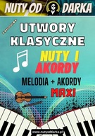 Noty keyboard klasická hudba AKORDY 20 skladieb