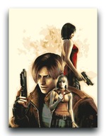 Resident Evil 4 - OBRAZ 60x40 plakat gra 5 7 6 2 3