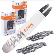 PROWADNICA + 2 ŁAŃCUCHY 35cm 3/8 1,3 ORYGINAŁ STIHL 017 018 023 025 MS1230