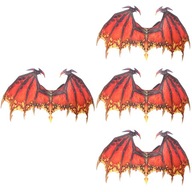 Kostým Dračie krídlo Halloween Wings Červená víla