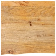 Doska stola s prírodným okrajom, 80x80x2,5 cm, mangovníkové drevo