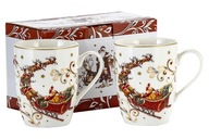 BÖGRE X 2 DB-OS KARÁCSONYI SZETT MIKULÁS RÉNSZARVAS SZÁNBAN AJÁNDÉK 360 ML.