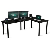 Kancelársky počítačový stôl čierny rohový