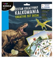 Zestaw kreatywny kalkomania Dinozaury a KIDEA