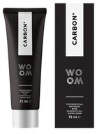 WOOM CARBON+ WYBIELAJĄCA CZARNA PASTA DO ZĘBÓW Z WĘGLEM AKTYWNYM 75ml