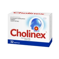 Cholinex 32 pastylki gardło ból przeziębienie